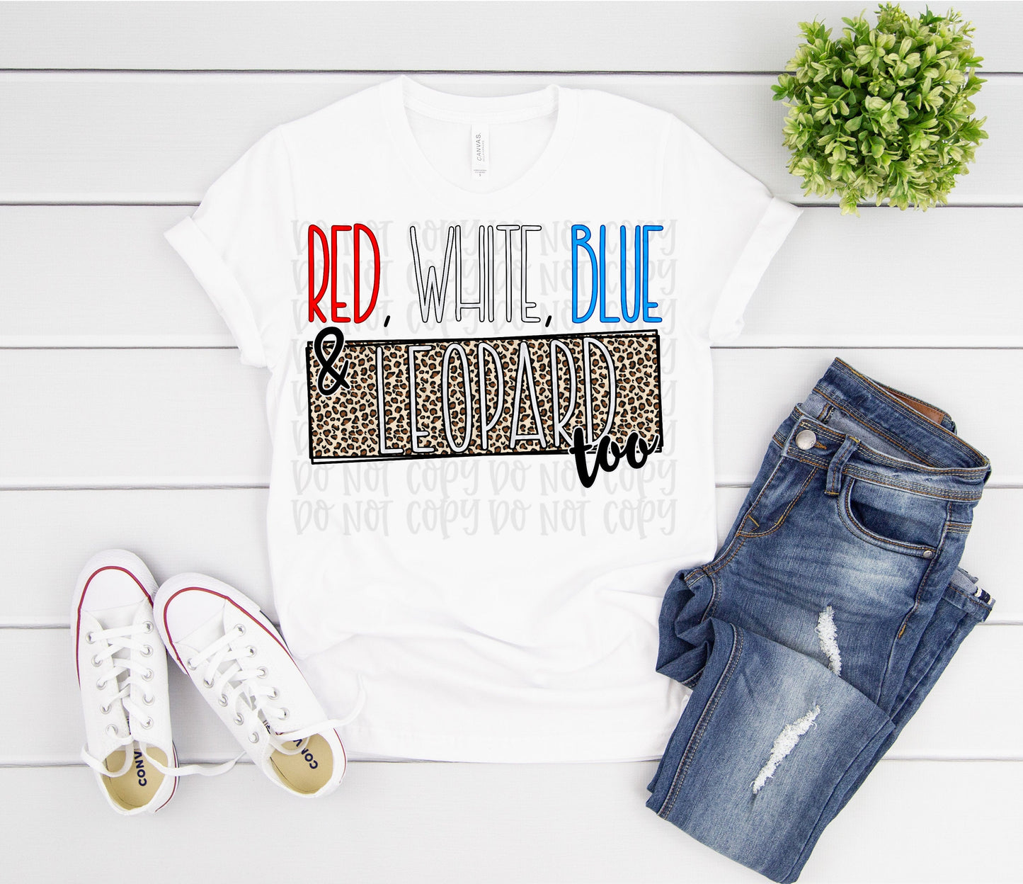 Red, White, Blue, and Leopard too