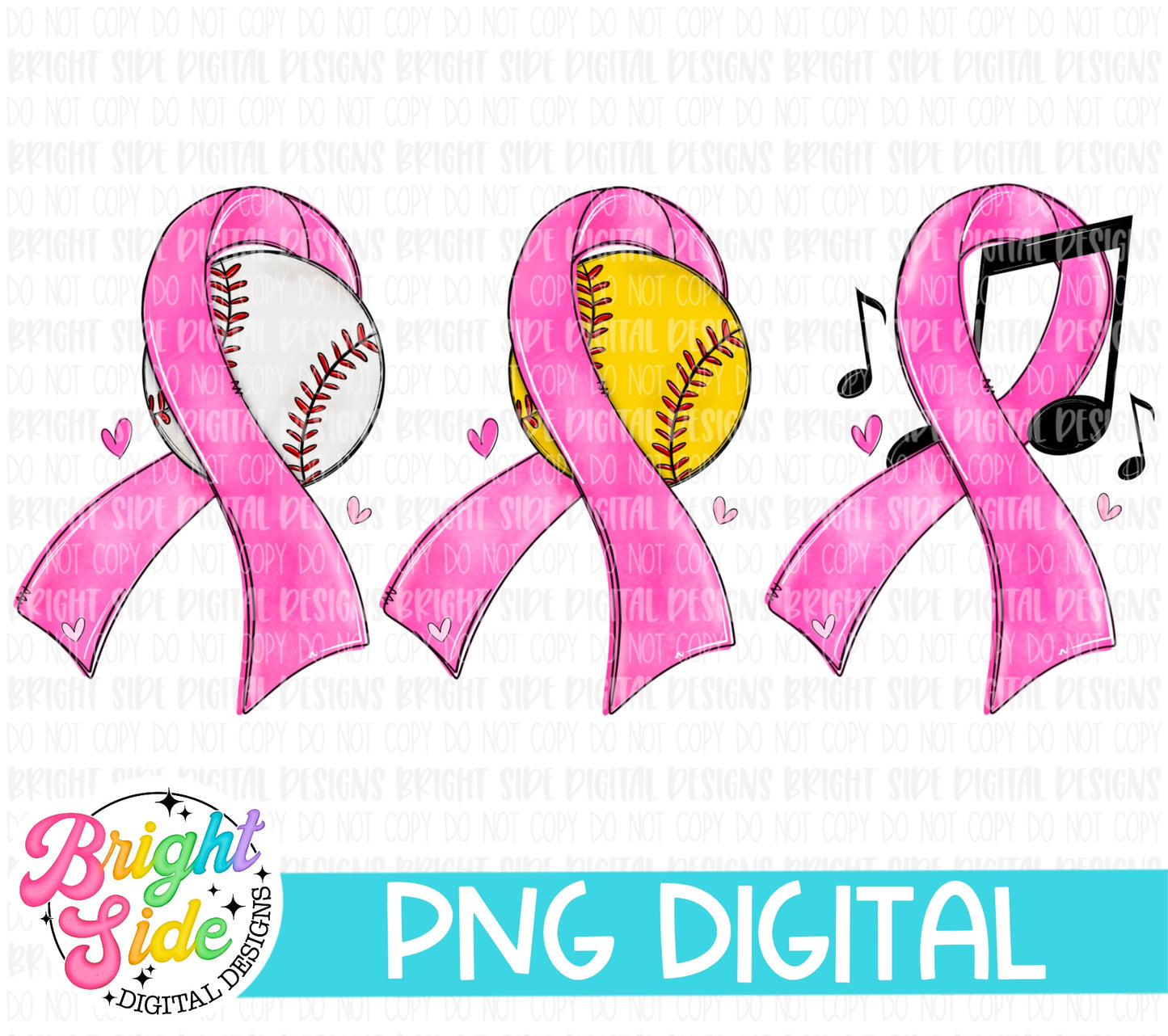 Sports Pink Ribbon Bundle with Two Sayings