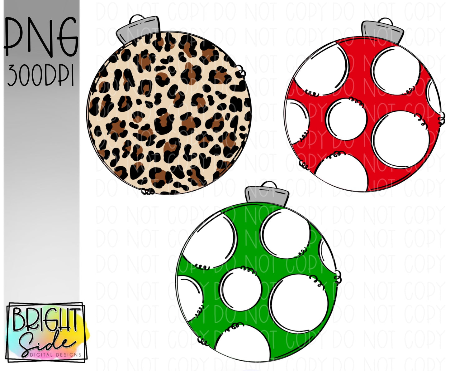 Christmas ornament elements bundle 3 files