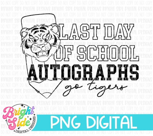 Tigers - Last Day of School Autographs