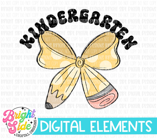 Kindergarten Pencil Bow