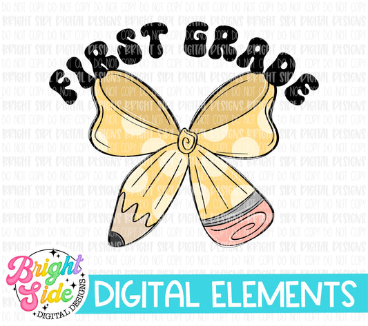 First Grade Pencil Bow