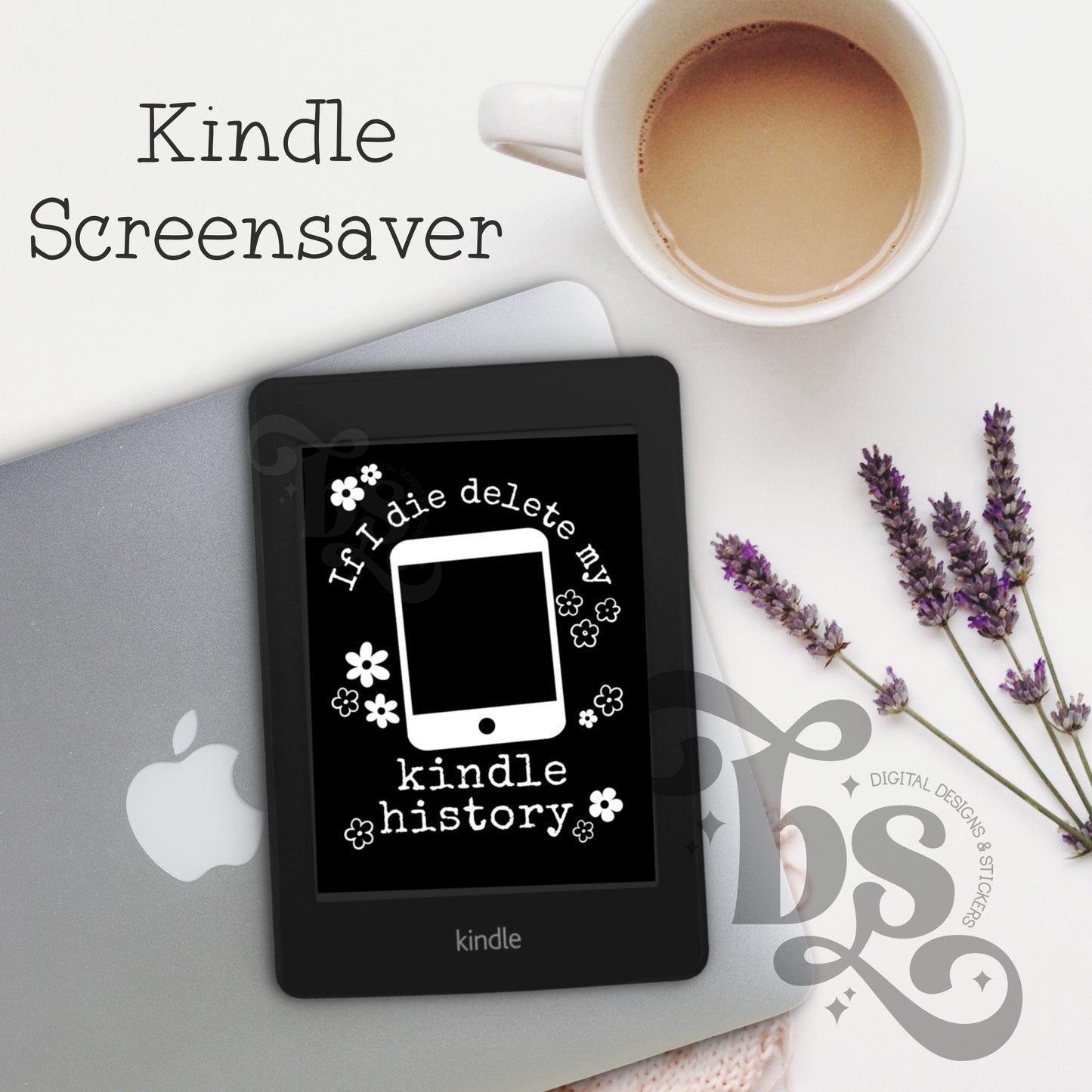 If I Die Delete My Kindle History Lock Screen for Reading Device