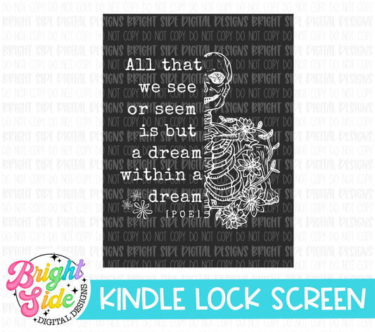 Dream Within a Dream Lock Screen for Reading Device