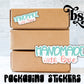 Handmade With Love Packaging Sticker
