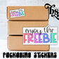 Enjoy The Freebie Pastel Packaging Sticker