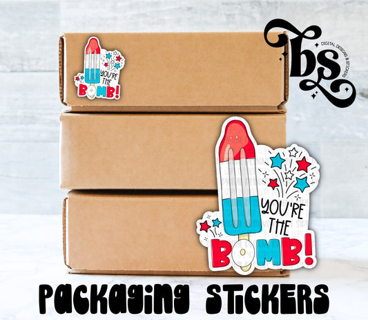 You’re The Bomb Packaging Sticker