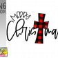 Merry Christmas (plaid cross)