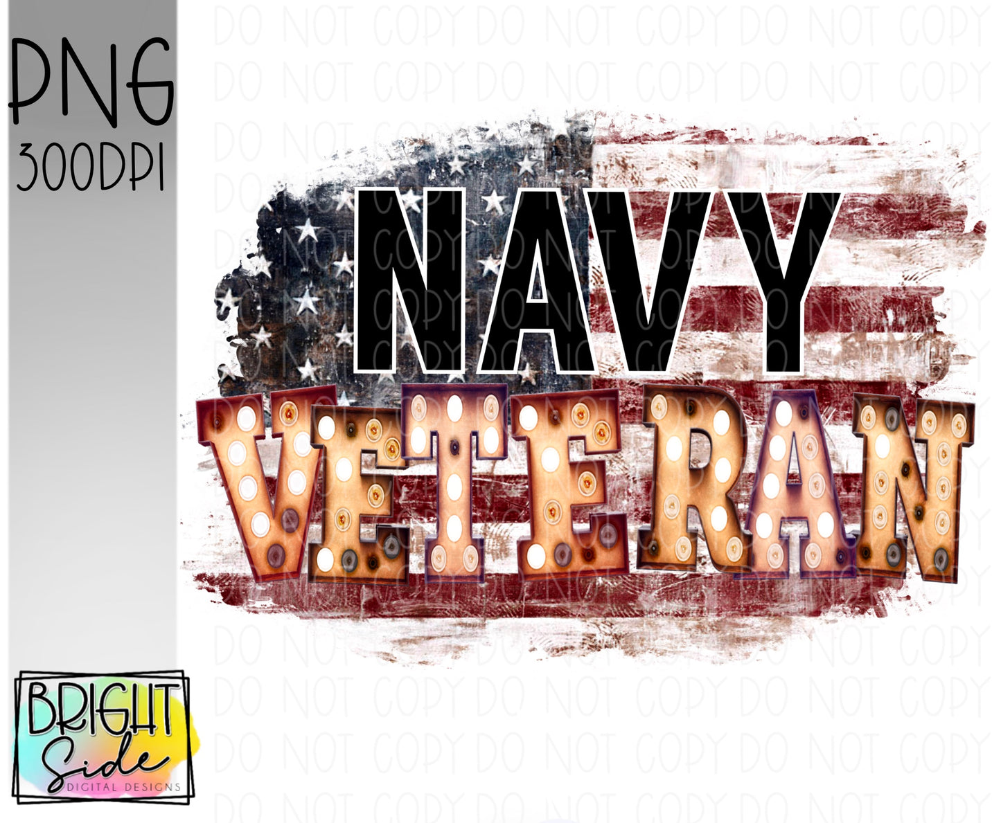 Navy Veteran marquee -plain