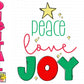 Peace Love Joy Christmas tree