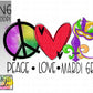 Peace Love Mardi Gras