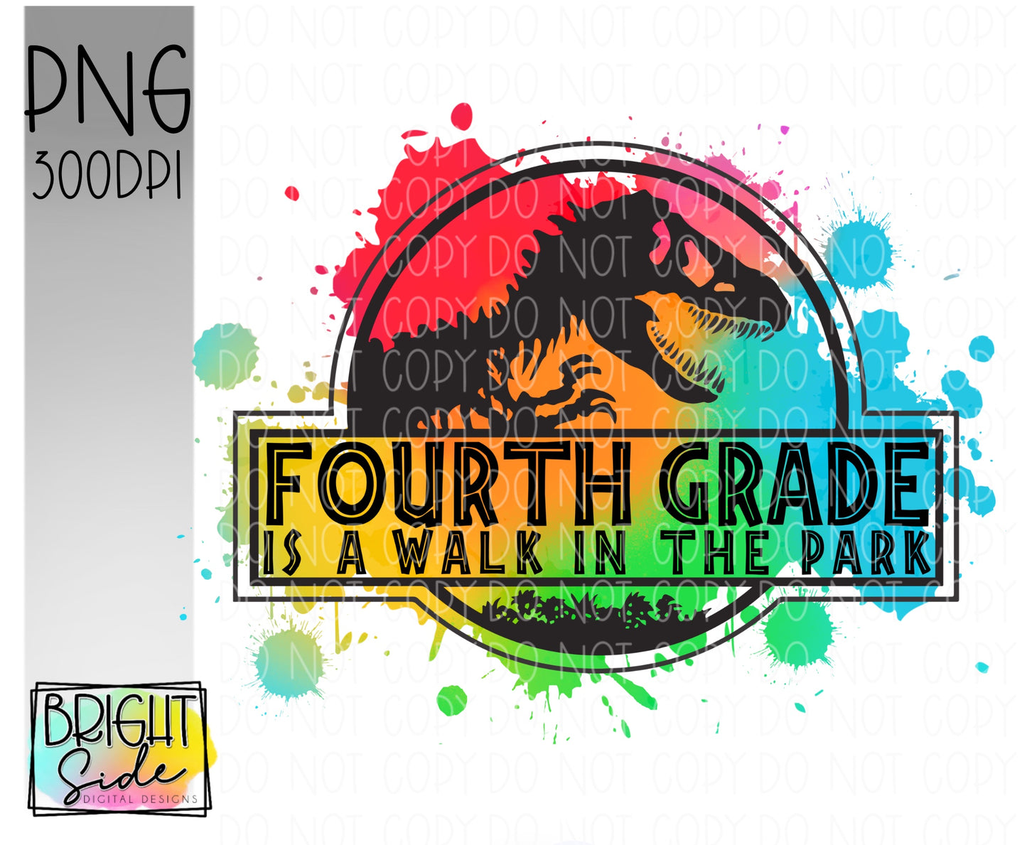 Fourth Grade is a Walk in the Park -paint splatter