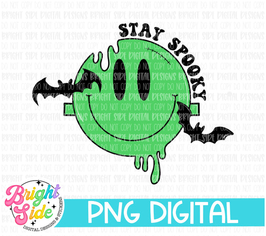 Stay Spooky Retro Smiley