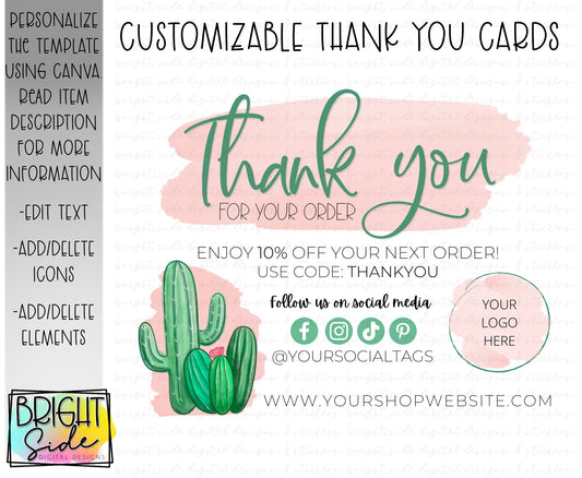 Thank You Card 2 -Cactus