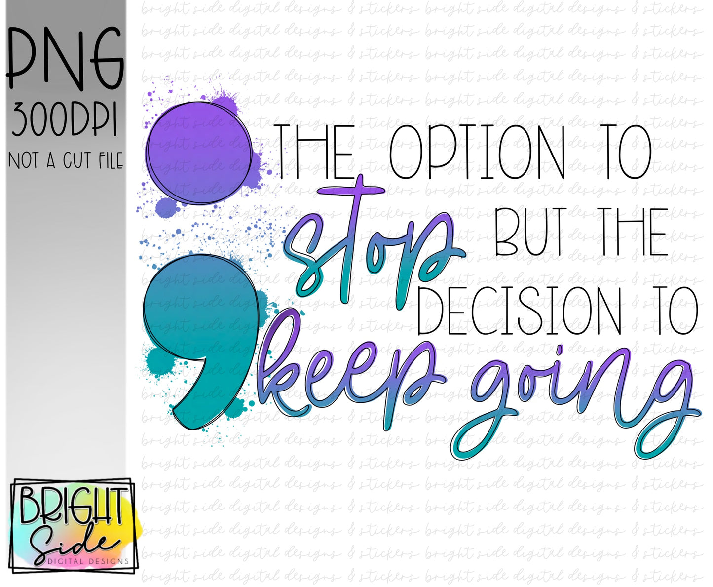 The option to stop but the decision to keep going