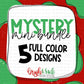 Mystery winter/Christmas mini bundle (6) designs FULL COLOR