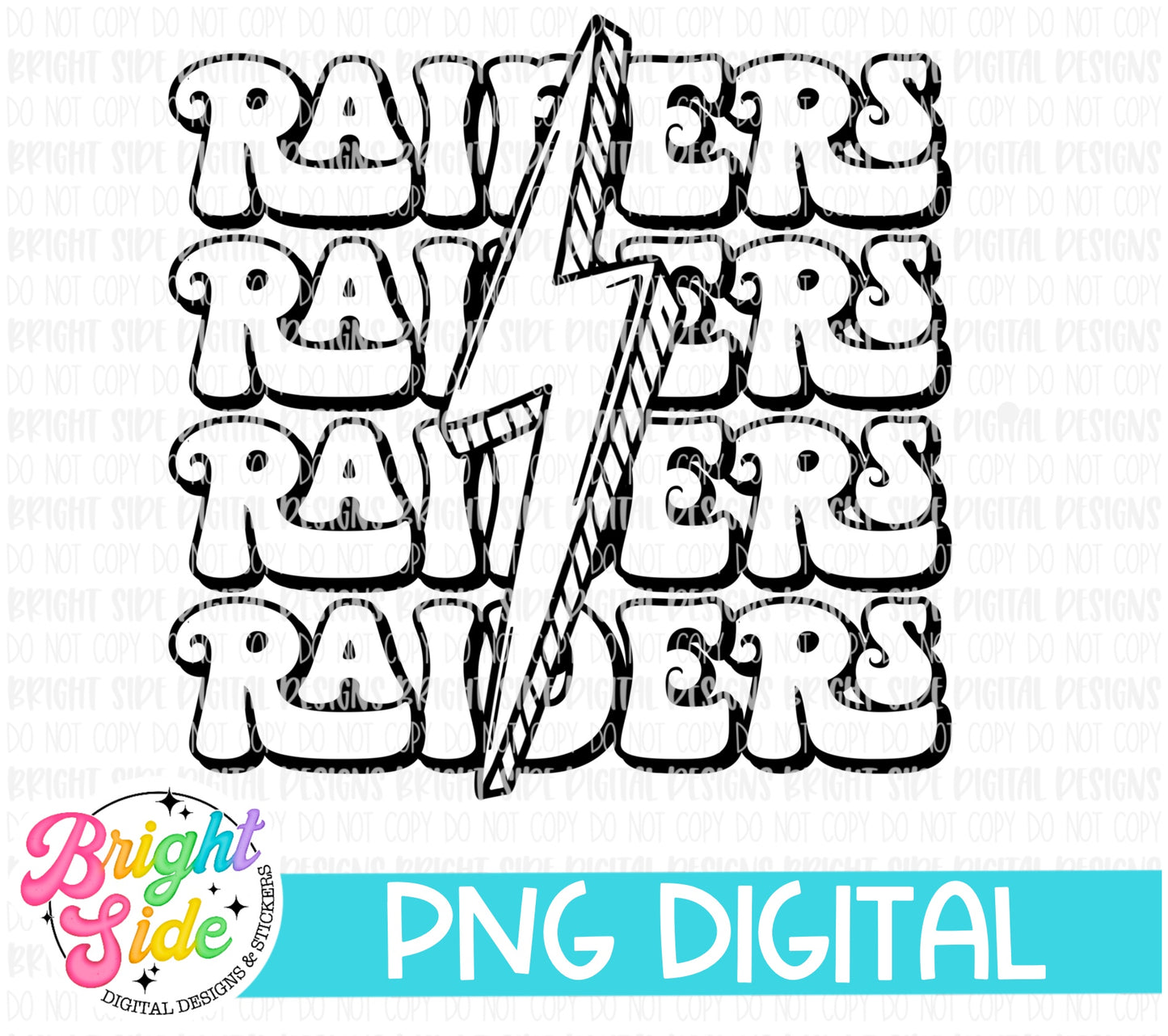 Raiders -single colored School mascot design
