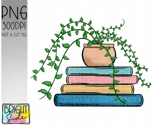 Books and plant