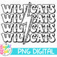 Wildcats -single colored School mascot design