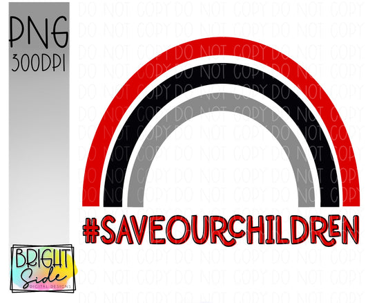 Save Our Children black & red (2)