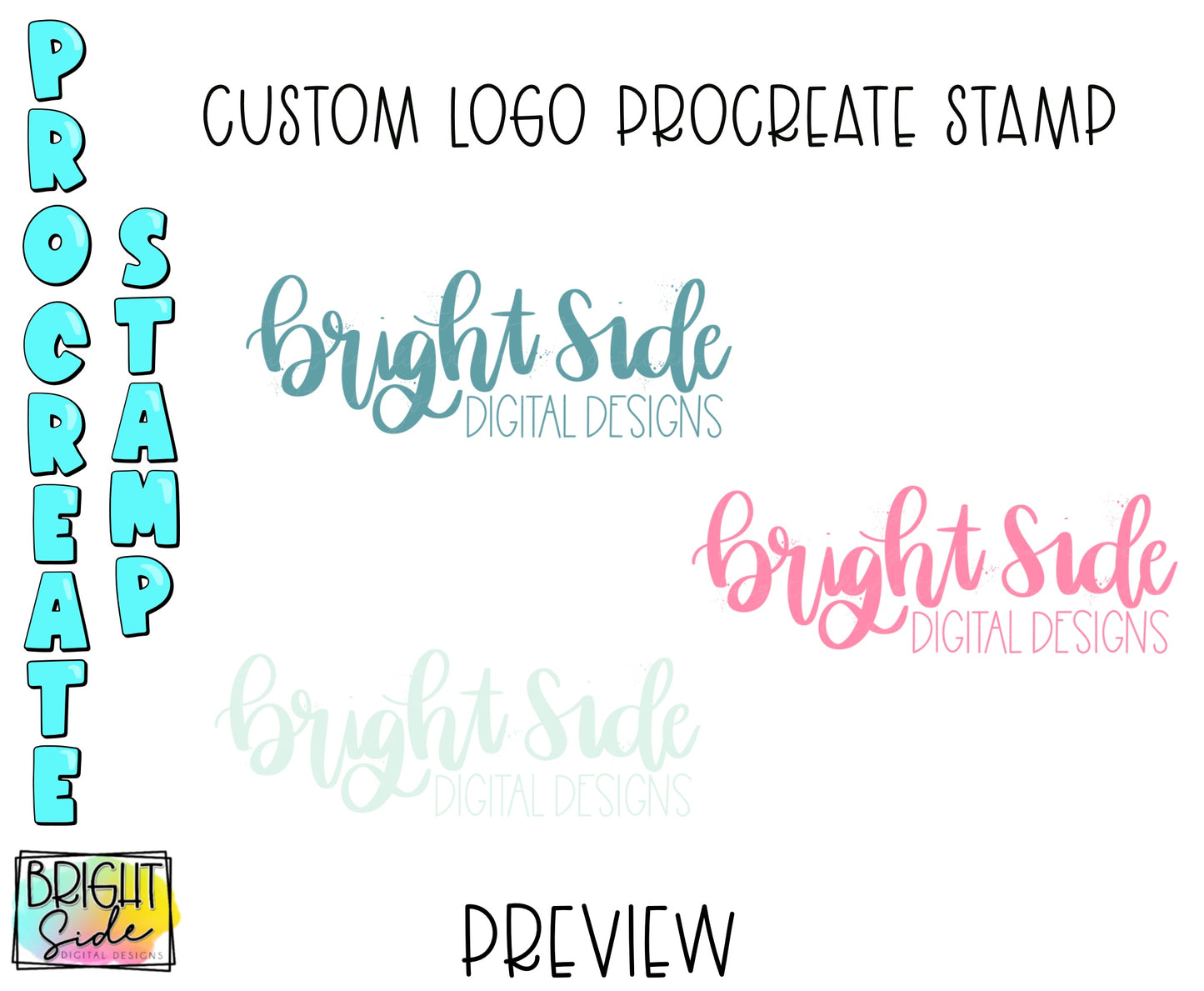 Custom logo Procreate Stamp