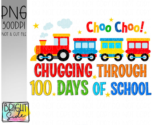 Chugging through 100 days of school