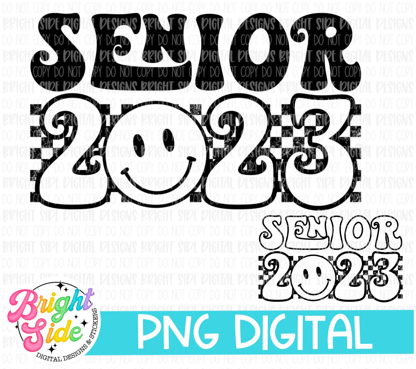Retro Senior 2023 smiley
