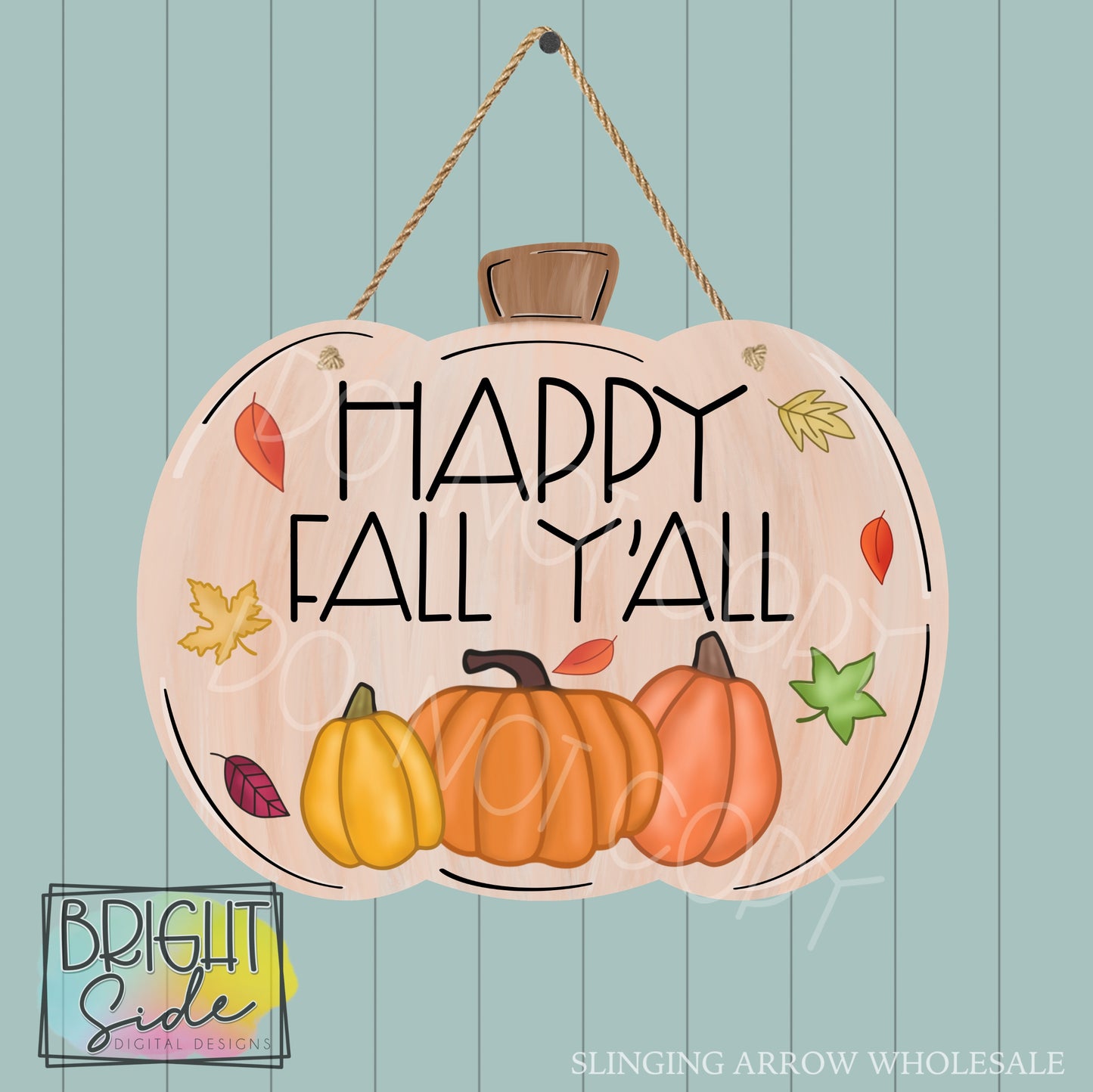 Happy Fall Y’all Pumpkin