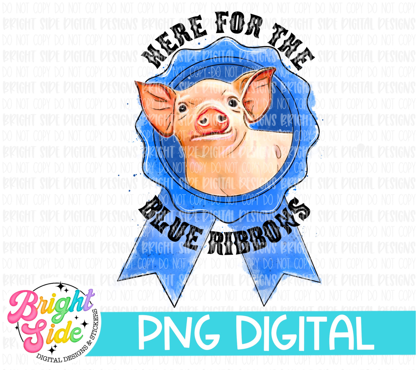 Here for the Blue Ribbons - Pig