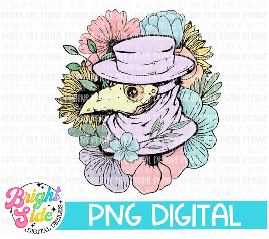 Floral Pastel Plague Doctor