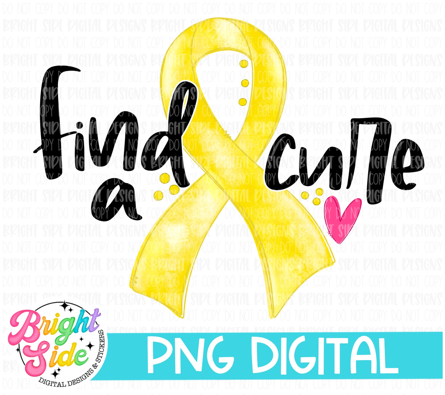 Find a cure -yellow ribbon