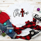 Merry Christmas (plaid cross)
