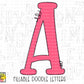 Fillable Doodle Letters Set three