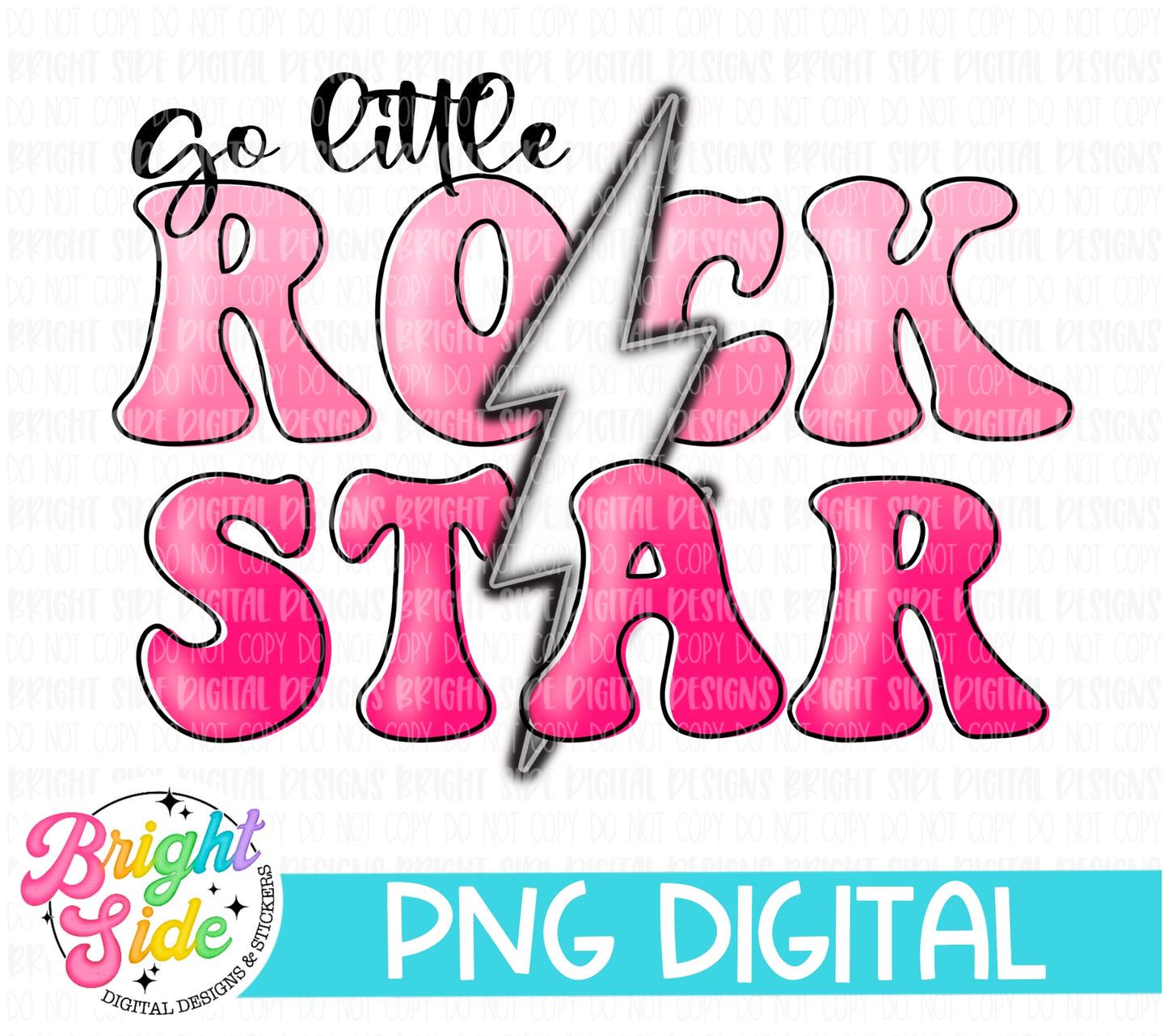Go Little Rock star -pink ombré