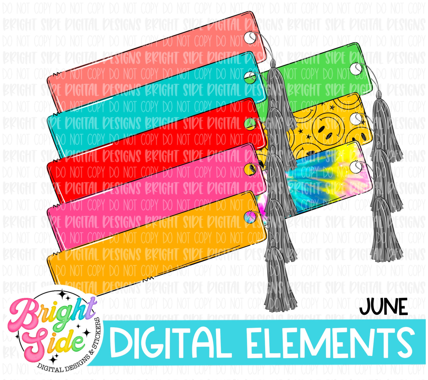 School Supply Digital Elements Bundle