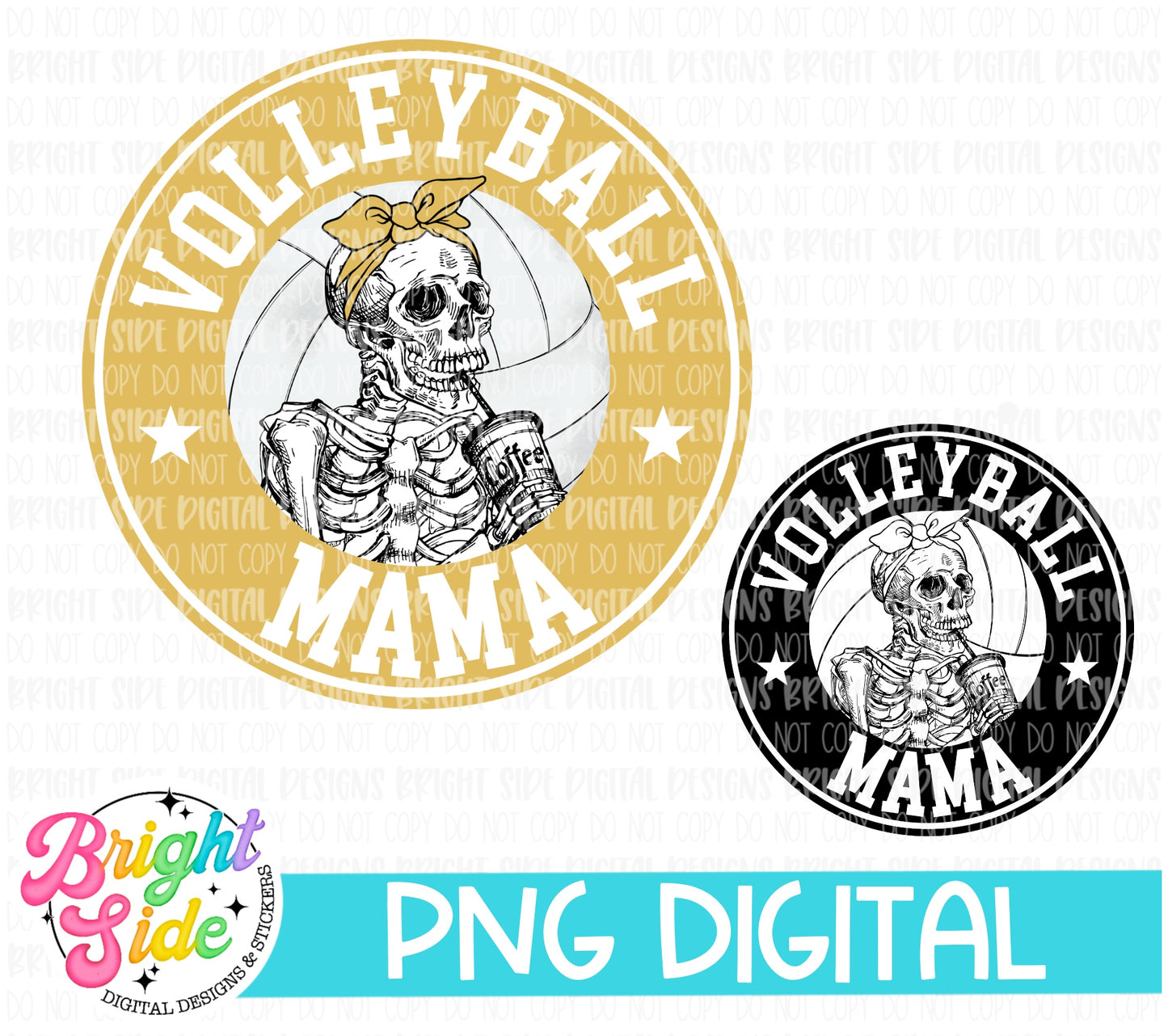 Volleyball Mama -SB Skeleton