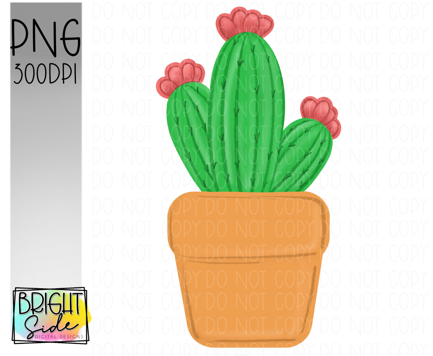 Potted Cactus blank