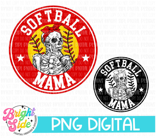 Softball Mama -SB Skeleton