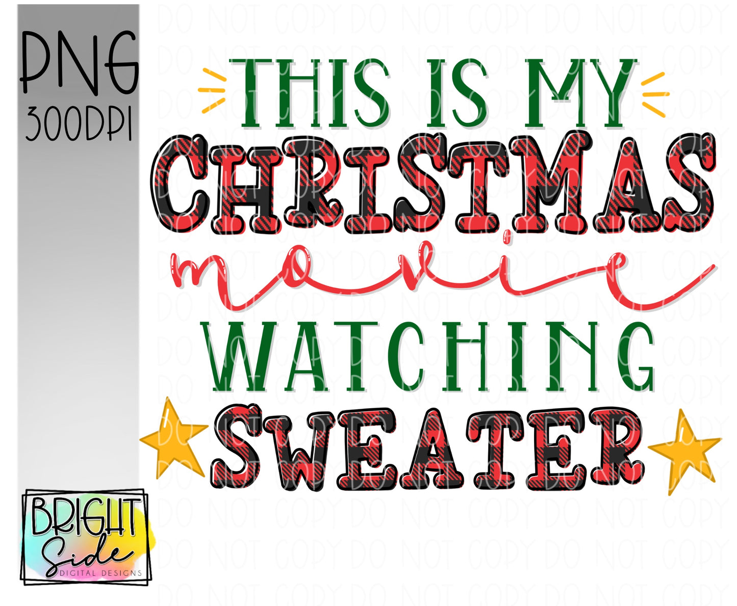 Christmas movie watching sweater