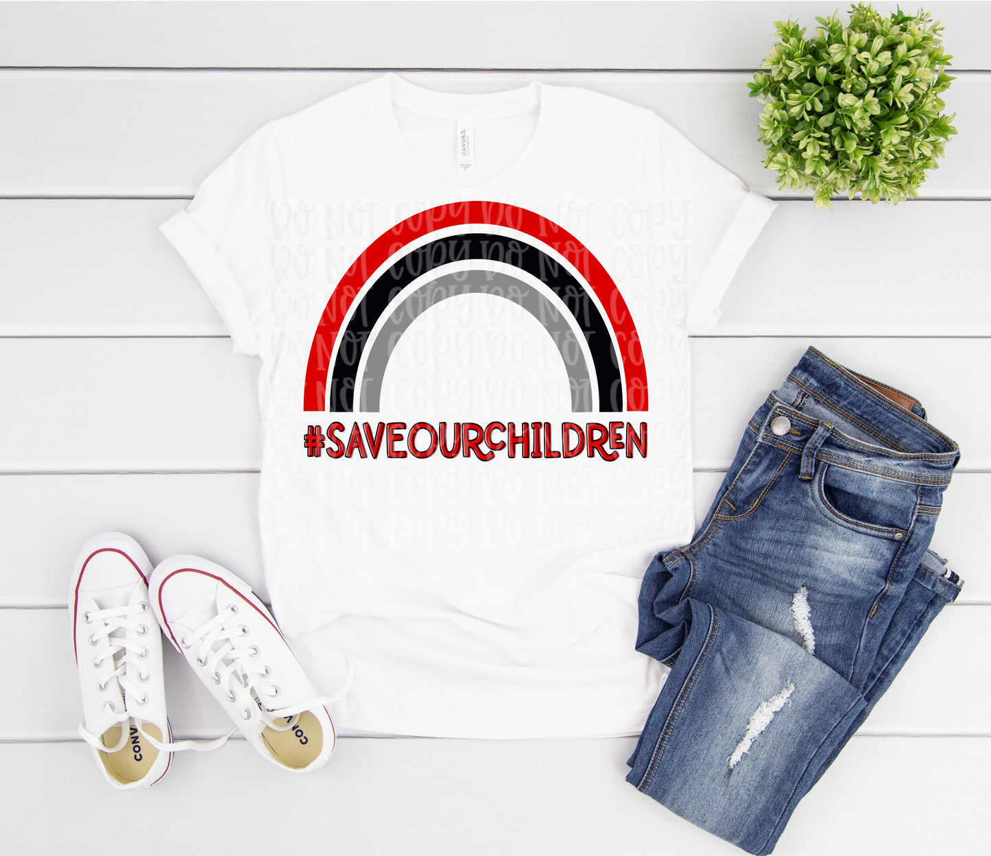 Save Our Children black & red (2)