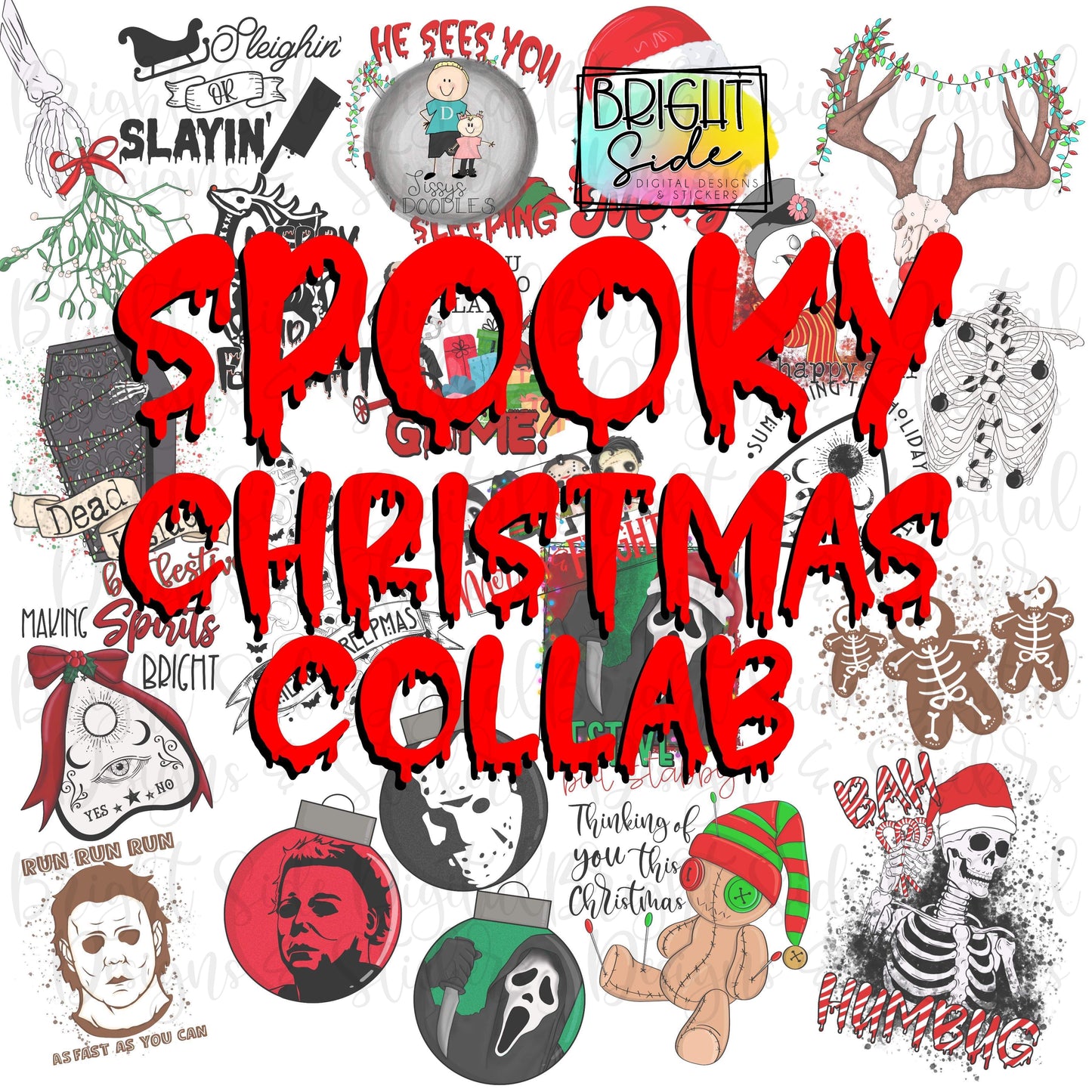 Spooky Christmas Collab bundle with Sissy’s Doodles