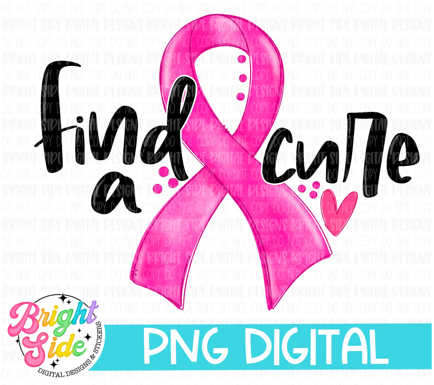 Find a cure -pink ribbon