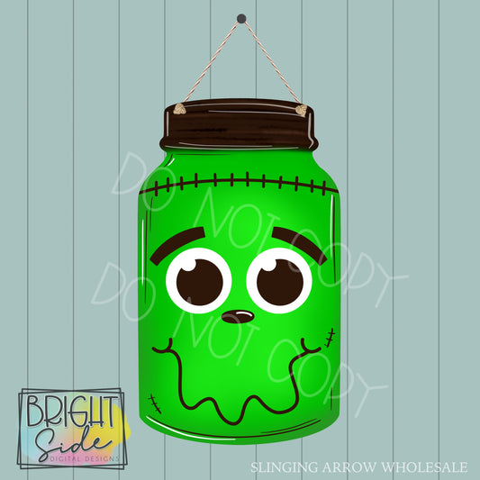 Mason Jar Frankenstein