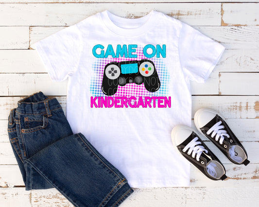 Game on kindergarten pink/blue