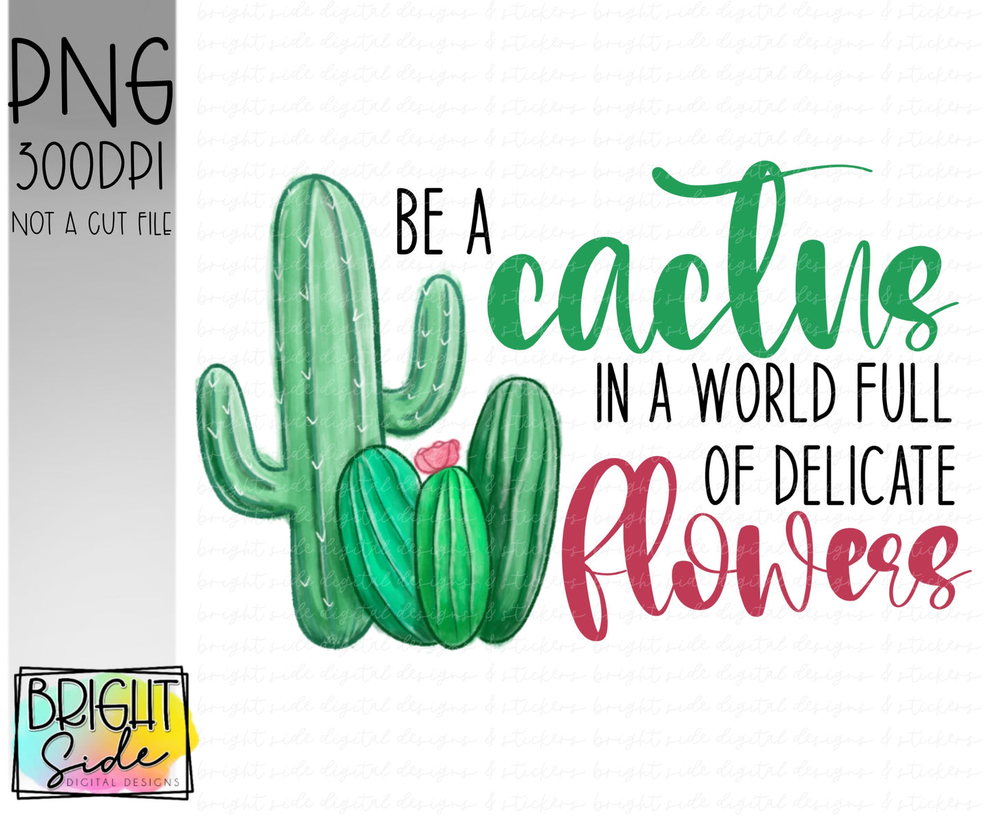 Be a cactus in a world full of delicate flowers