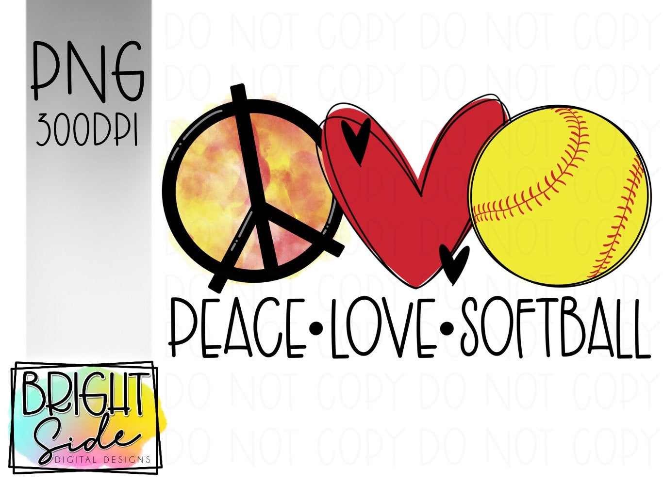Peace Love Softball