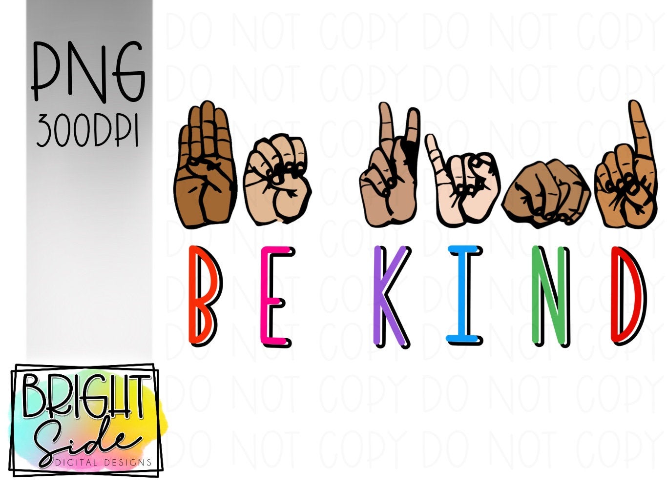 Be kind - sign language