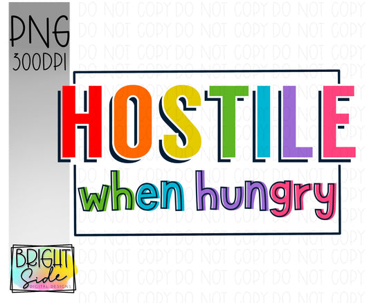 Hostile when hungry-rainbow