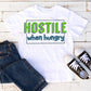 Hostile when hungry -green
