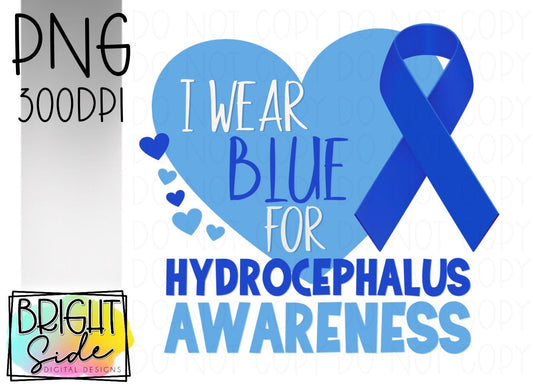 I wear blue- Hydrocephalus awareness